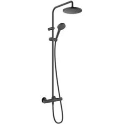 hansgrohe Showerpipe 200 Vernis Blend mit Brausethermostat, 1jet, mattschwarz