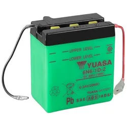 YUASA 6N6-1D-2 Batterie ohne Säurepack