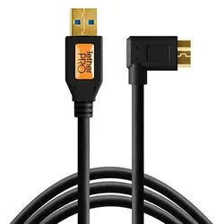 Tether Tools TetherPro USB-Datenkabel USB 3.0 Typ A an USB 3.0 Micro-B, rechtsgewinkelt 4,6 m