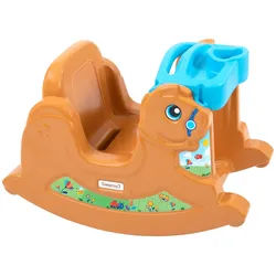 Schaukelpferd , Braun, Multicolor , Kunststoff , unisex , EN 71 , Spielzeug, Schaukeltiere