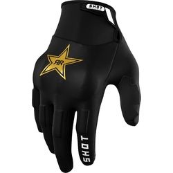Shot Drift Rockstar Limited Edition Motocross Handschuhe, schwarz-gold, Größe M L