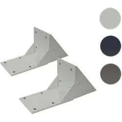 2er-Set Dachsparrenadapter für Kassetten-Markise T122 T123, Dachsparren Halterung Adapter ~ weiß