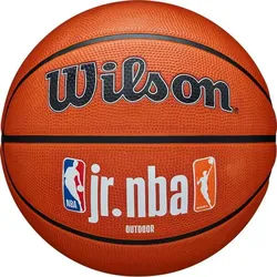 WILSON Ball JR NBA FAM LOGO AUTH OUTDOOR BSKT, Brown/, 5