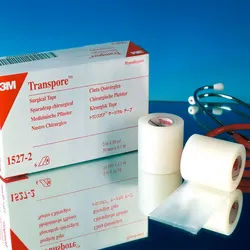 3M Transpore hyperallergenes Kunststoffpflaster transparent 2,50 cm x 9,1 m 12 Stück