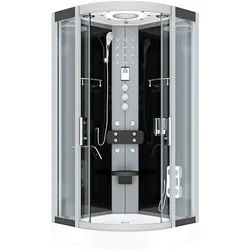 AcquaVapore Komplettdusche Duschkabine Fertigdusche Dusche D58-23T1-EC 100x100 cm mit 2K Scheiben Versiegelung