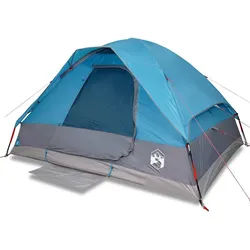 furnicato Faltzelt Campingzelt Kuppelzelt 214x150x115 cm Blau wasserdicht, (1 tlg) blau 150 cm x 214 cm x 115 cm