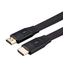 VALUE 8K HDMI Ultra HD Kabel mit Ethernet, flach, ST/ST, schwarz, 1 m