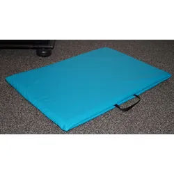 Hundebettenmanufaktur Hundematte Hundematratze beidseitig Kunstleder Schaumstoff Höhe 3 cm blau 60 cm x 90 cm