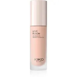 KIKO Milano Love Fusion 24H Moisture Radiant Foundation Langanhaltende cremige Foundation mit feuchtigkeitsspendender Wirkung Farbton 3.5 Warm Rose 30 ml
