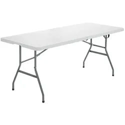 COSTWAY Campingtisch Camping Universal Tisch, Falttisch 183 x 76 x 74 cm weiß