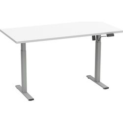 VCM, Schreibtisch, Schreibtisch verstellbar Lona 110x80 si (110 x 80 x 120 cm)