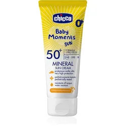 Chicco Baby Moments Sun Mineral Sonnencreme für Kinder SPF 50+ 0 m+ 75 ml