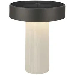 Akku-Tischleuchte , Anthrazit, Grauweiß , Kunststoff , 20 cm , tragbar, kabellos, aufladbar über Usb, transportabel , Lampen & Leuchten, Innenbeleuchtung, Tischlampen, Akku-Tischlampen