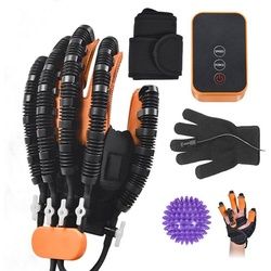 MAGICSHE Handmuskeltrainer Rehabilitationsroboter-Handschuhe für Schlaganfall-Erholungsübungen Linke Hand-XXL