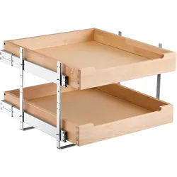VEVOR 2-stufige Ausziehbare Holzschublade Unterschrank-Organizer 393x533x76mm