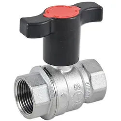 Kugelhahn 1 1/2'' IG x 1 1/2'' IG - Messing verchromt - mit verlängertem T-Griff - R851TX007