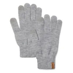 Timberland für Herren. TB0A65WJ0521 Graue Rippenstrickhandschuhe (OSFA), Lässig, Polyester