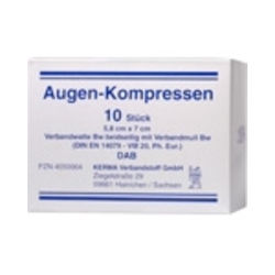 AUGENKOMPRESSEN 5,8x7 cm unsteril 10 St