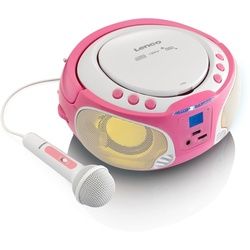 Lenco SCD-650BU CD-Radio m. MP3, USB, Lichteffekt, Mikro Boombox lila