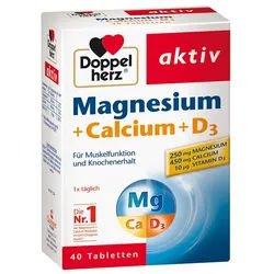 Doppelherz® Magnesium + Calcium D3 Tabletten 40 St 40 St Tabletten