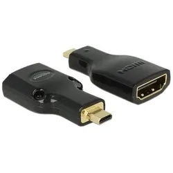 Adapter High Speed HDMI with Ethernet - HDMI Micro-D male > HDMI-A female 4K black