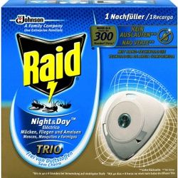 Raid® Night & Day Trio Insektenstecker, Regulierbarer Schutz für jede Raumgröße, 1 Nachfüller