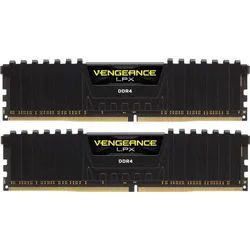 Corsair Vengeance LPX schwarz DIMM Kit 16GB, DDR4-2666, CL16-18-18-35