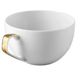 Rosenthal Tasse TAC Gropius Skin Gold Kombi-Obertasse 0,3 l, Porzellan, Tassen weiß