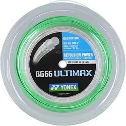 Yonex Badmintonsaite BG 66 Ultimax (Power+Komfort) grün 200m Rolle