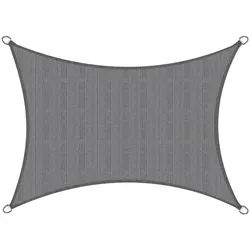 Sol Royal Sonnensegel SolVision HS9 300/400 cm rechteckig Anthrazit Hdpe , Kunststoff , 400x300 cm , Sonnenschutz, Sonnenschirme