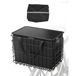 VEVOR Fahrradkorb Hinterradkorb Gepäcknetz Gepäckträgerkorb 340x210x225mm