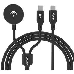 A12MaxC PD60W 2-in-1 Charger for Apple Watch / USB-C - Black
