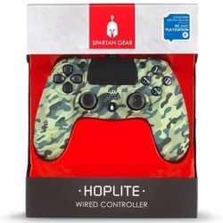 Spartan Gear PS4 Controller Spartan Gear Hoplite wired camo kompatibel mit PC und PS-4, Gaming Controller