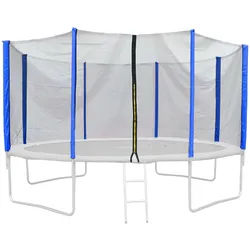 Jawinio Sicherheitsnetz Trampolin 305 cm Blau , Kunststoff , 366x366 cm , Outdoor Spielzeug