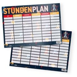 itenga Schülerkalender itenga Stundenplan Weltraum DIN A4 einseitig abwischbar