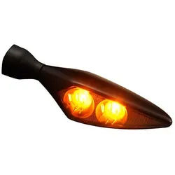 Kellermann Blinker Micro Rhombus Dark, schwarz, vorne links / hinten rechts, schwarz für Männer