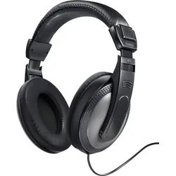 HAMA Over-Ear Kopfhörer Shell TV, kabelgebunden, 6 m, schwarz
