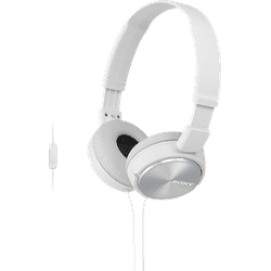 SONY MDR-ZX310AP mit Headsetfunktion, Over-ear Kopfhörer Weiß
