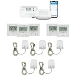 Homematic IP Starter Bundle Fußbodenheizung für 5 Räume Smart-Home-Zubehör weiß