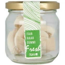 Degree Clothing - Fair Haar Gummi - ecru Lemongras 7er Glas Haargummis