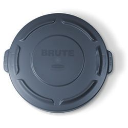 Rubbermaid Deckel mit Schnappverschluss BRUTE®, grau, Hochwertiger Deckel für die BRUTE®-Abfallbehälter, Deckel für 167 Liter Abfalleimer