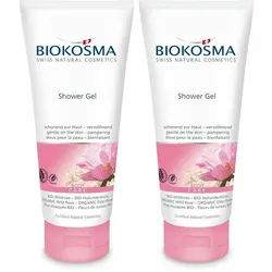 Biokosma Duschgel Wildrose und Bio-Holunderblüte