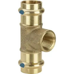 Viega T-Stück mit SC Sanpress 2217.2LF in LABS-frei in 42mm x Rp1/2 x 42mm Rg