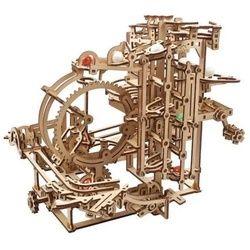 UGEARS Spiel, 70157 - Murmel-Stufenbahn-Modellbausatz, 355 Bauteile,... bunt