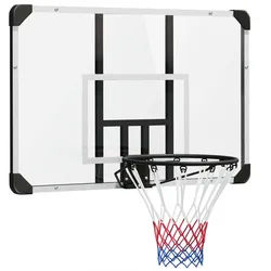 Sportnow Basketballkorb , Schwarz , Metall , 61x113 cm , Freizeit & Co, Sport & Fitness