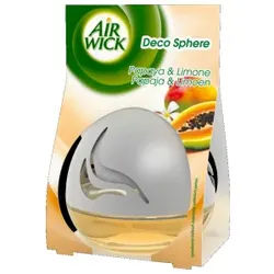 AIR WICK Decosphere Lufterfrischer, Reine Luft für bis zu 8 Wochen, Papaya & Limone