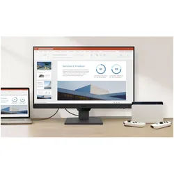 BENQ GW2490, 23.8" 23.8", 5ms (GtG), 1920x1080, 100Hz, IPS, non-glare, 250cd/m2, 1x DP 1.2, 2x HDMI 1.4, 3.5mm Audio, 2x 2W Speaker, neigbar (+20/-5Grad)