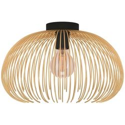 Xxxl Deckenleuchte , Schwarz, Goldfarben , Metall , rund , 25 cm , Lampen & Leuchten, Innenbeleuchtung, Deckenleuchten, Deckenleuchten