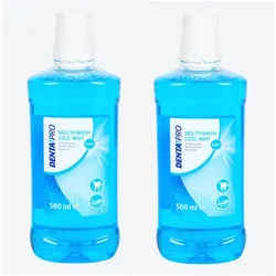 Spectrum Mundwasser 2 x 500 ml Dentapro Mundwasser 3in1, (2-tlg) grün