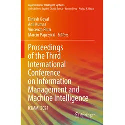 Proceedings Of The Third International Conference On Information Management And Machine Intelligence, Kartoniert (TB)